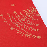Nappe rouge Festive Argentée – Élégance Portugaise & Entretien Facile Nappe en coton "Festas" - Rouge