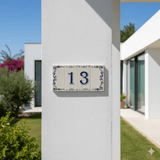 Numéro de facade de maison  Azulejo n° de rue - 9