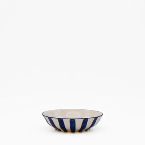 Petit bol en céramique rayé jaune et blanc Petite coupe rayée "Costa Nova Mar" - Bleu