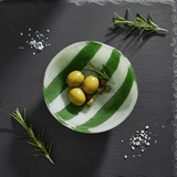 Petit bol en verre de Marinha Grande vert & blanc I Artisanat portugais Saladier en verre "Marinha Grande" - Vert