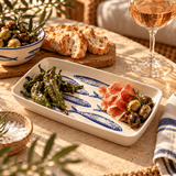 Petit plat décor sardines bleues en céramique 16 cm | Portugal Plat "Sardinhas" 16cm - Bleu