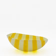 Petit saladier rayé en verre de Marinha Grande I Artisanat portugais Saladier en verre "Marinha Grande" - 20cm