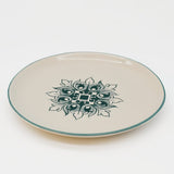 Petite assiette en céramique motifs azulejos verts Assiette en céramique "Brasão" 20cm - Verte