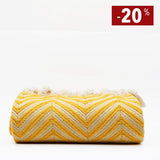 Plaid en coton aux couleurs vives I Artisanat du Portugal en ligne Plaid en coton "Espiga" - Jaune