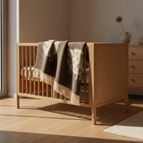 Plaid en pure laine vierge marron pour chambre d'enfant Plaid enfant en laine - Marron