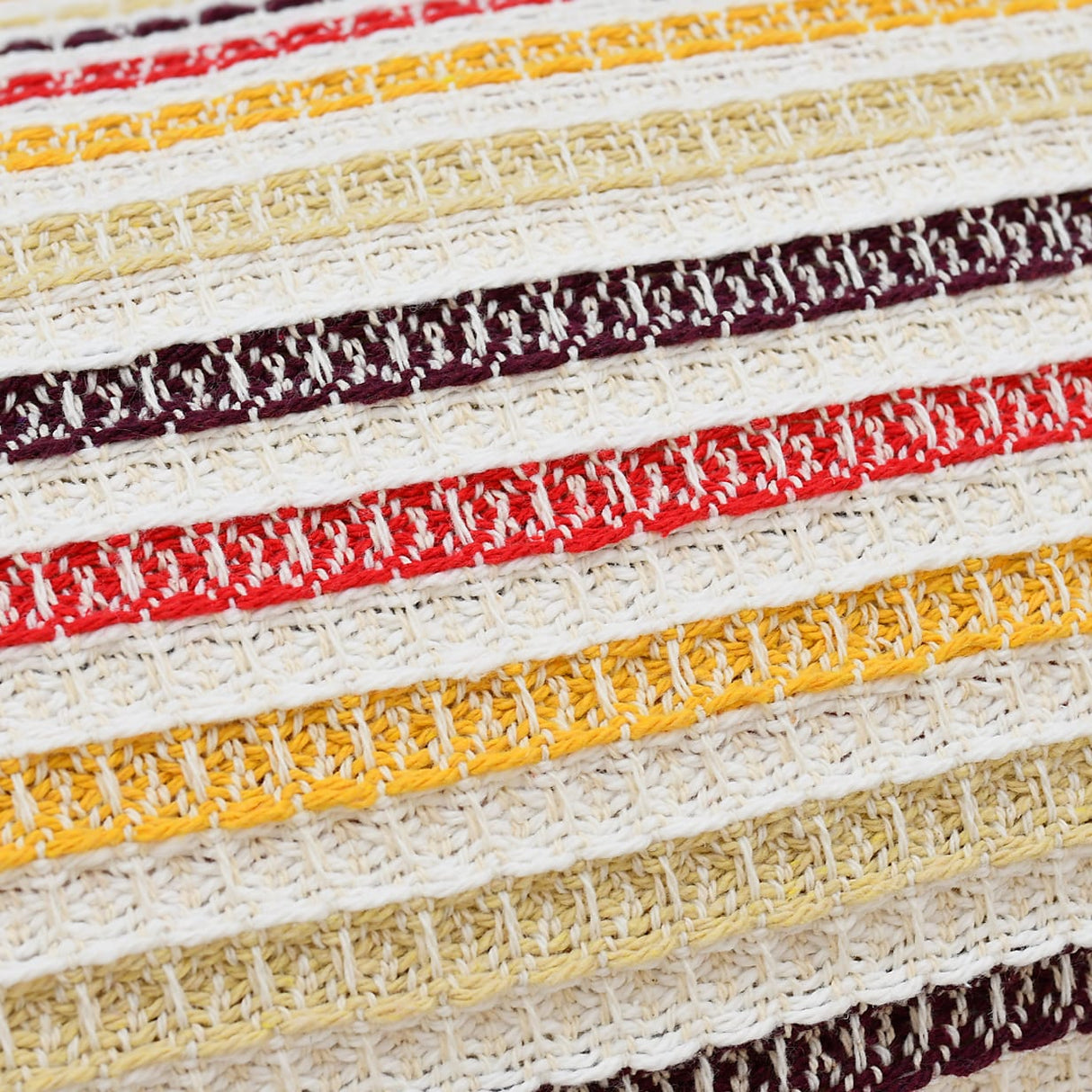 Plaid portugais couvre-lit marron 240x200 | Style de vie portugais Plaid Couvre-lit en coton 240x200 - Marron