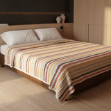 Plaid portugais couvre-lit marron 240x200 | Style de vie portugais Plaid Couvre-lit en coton 240x200 - Marron