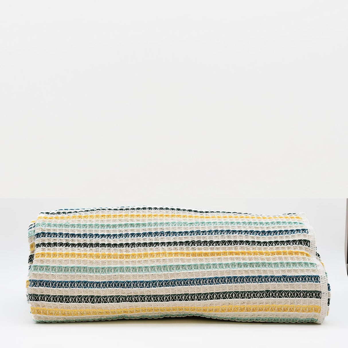 Plaid portugais couvre-lit turquoise 240x200 | Style de vie portugais Plaid Couvre-lit en coton 240x200 - Turquoise