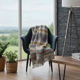 Plaid traditionnel Portugais Gris clair Plaid traditionnel à frange "Manta de Mira de Aire" - Gris clair