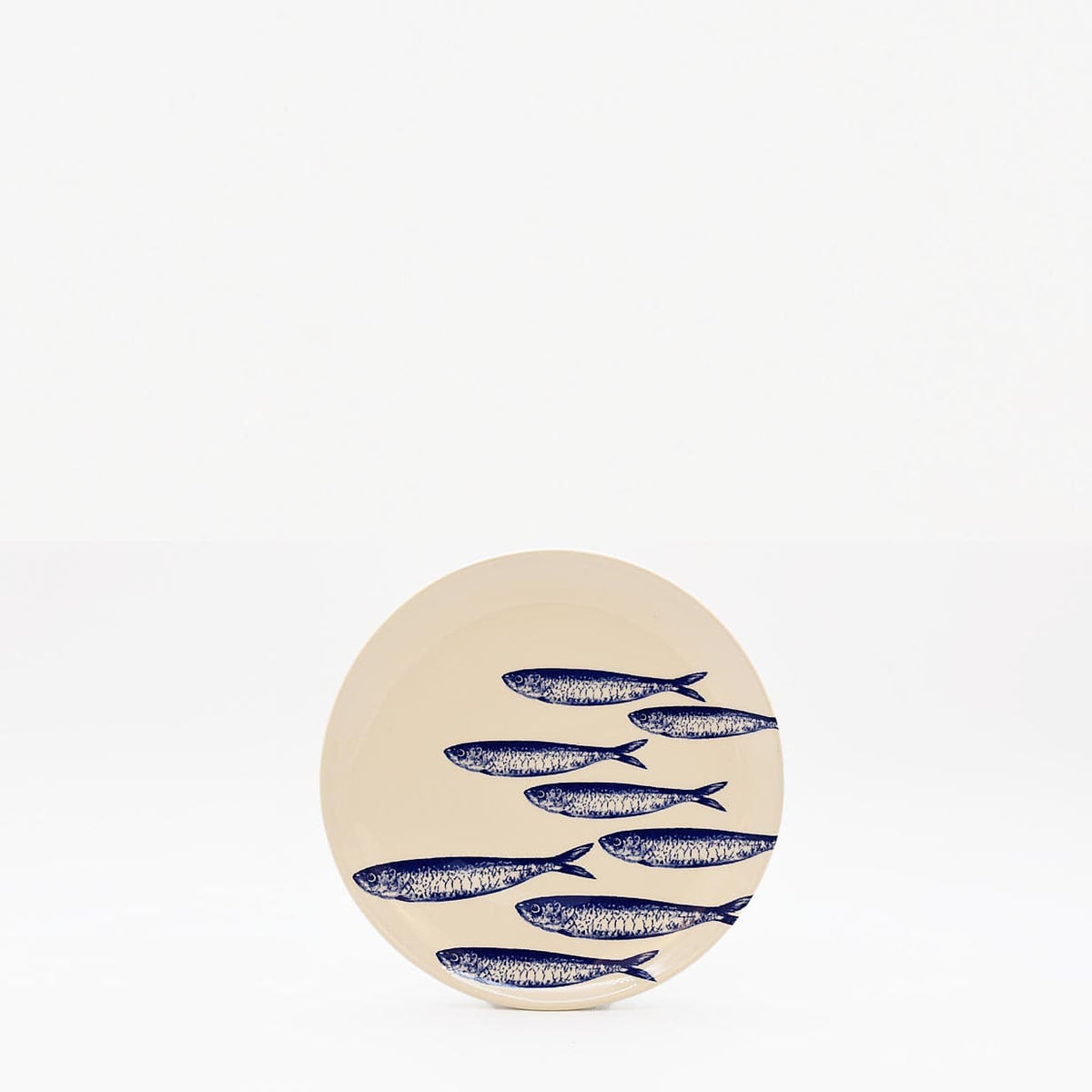Plat apéritif céramique motifs sardinhas I Vente en ligne Assiette "Sardinhas" 15cm - Bleu