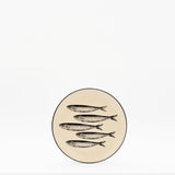 Plat apéritif céramique motifs sardinhas I Vente en ligne Assiette "Sardinhas" 15cm - Noir