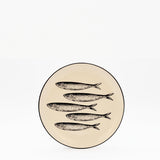 Plat apéritif céramique motifs sardinhas I Vente en ligne Assiette "Sardinhas" 20cm - Noir