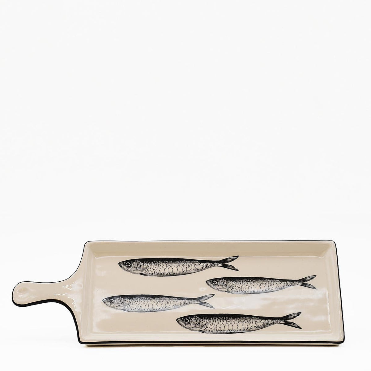 Plat apéritif céramique motifs sardinhas I Vente en ligne Plat à tapas "Sardinhas" - Noir