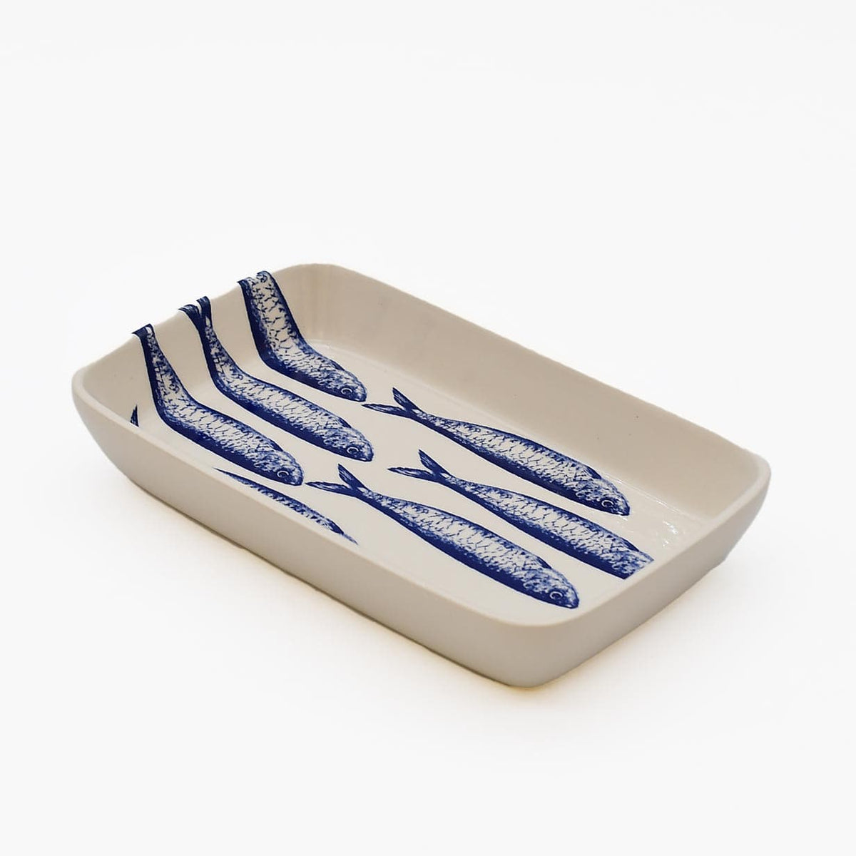 Plat apéritif céramique motifs sardinhas I Vente en ligne Plat "Sardinhas" 16cm - Bleu
