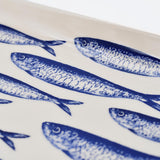 Plat apéritif céramique motifs sardinhas I Vente en ligne Plat "Sardinhas" 16cm - Bleu