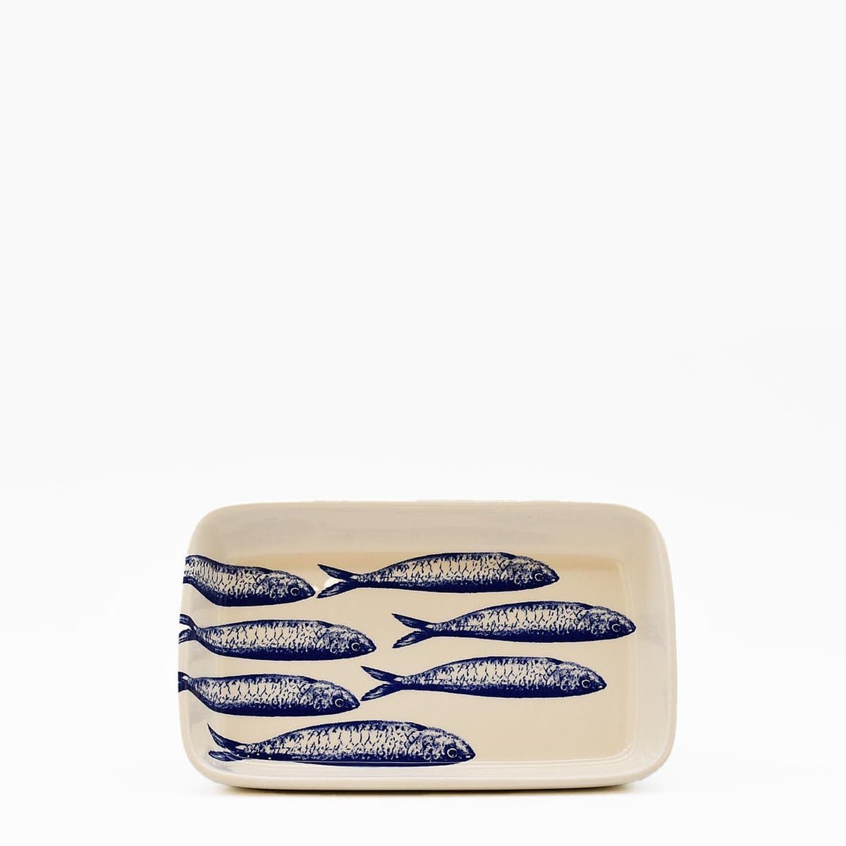 Plat apéritif céramique motifs sardinhas I Vente en ligne Plat "Sardinhas" 16cm - Bleu