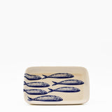 Plat apéritif céramique motifs sardinhas I Vente en ligne Plat "Sardinhas" 16cm - Bleu