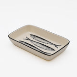Plat apéritif céramique motifs sardinhas I Vente en ligne Plat "Sardinhas" 16cm - Noir