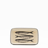 Plat apéritif céramique motifs sardinhas I Vente en ligne Plat "Sardinhas" 16cm - Noir