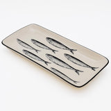 Plat apéritif céramique motifs sardinhas I Vente en ligne Plat "Sardinhas" 29cm - Noir