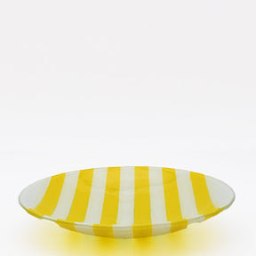 Plat de service en verre jaune I Artisanat portugais Plat en verre "Marinha Grande" - Jaune