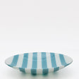 Plat de service en verre turquoise I Artisanat portugais Plat en verre "Marinha Grande" - Turquoise