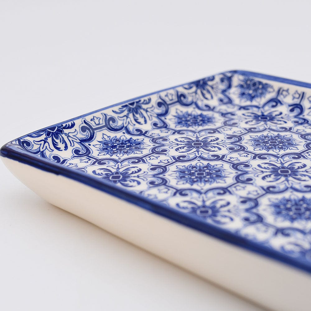 Plat en céramique motifs azulejos Plat en céramique "Padrão"