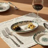 Plat ovale en céramique motifs Azulejos 19cm vert Plat ovale en céramique "Brasão" 19cm - Vert