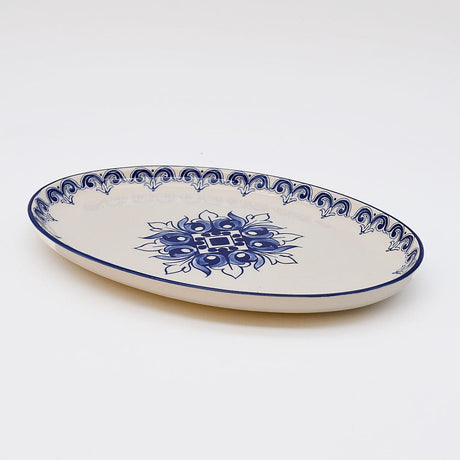 Plat ovale en céramique motifs Azulejos 26cm version 3 Plat ovale en céramique "Brasão" - 26cm