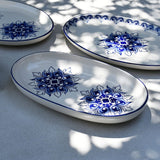 Plat ovale en céramique motifs Azulejos 26cm version 4 Plat ovale en céramique "Brasão" - 26cm