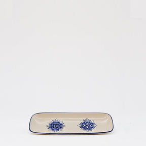Plat rectangulaire en céramique motifs Azulejos bleus 22cm Plat en céramique "Brasão" 22cm - Bleu