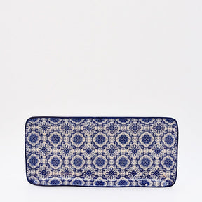 Plat rectangulaire en céramique motifs azulejos Plat en céramique "Padrão"