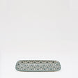 Plat rectangulaire en céramique motifs Azulejos verts et blancs 22cm Plat en céramique "Padrão" 22cm - Vert