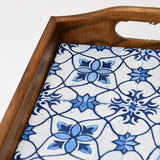 Plateau en faïence bleue Azulejo du Portugal I Vente en ligne Plateau "Azulejos"