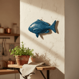 Poisson en céramique I Décoration murale portugaise Poisson en céramique "Dourada" Bleu