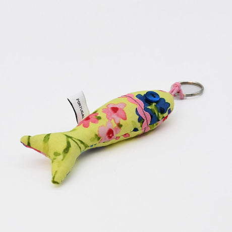 Porte clés jaune en forme de sardine Porte clés en forme de sardine - Jaune Motif 3