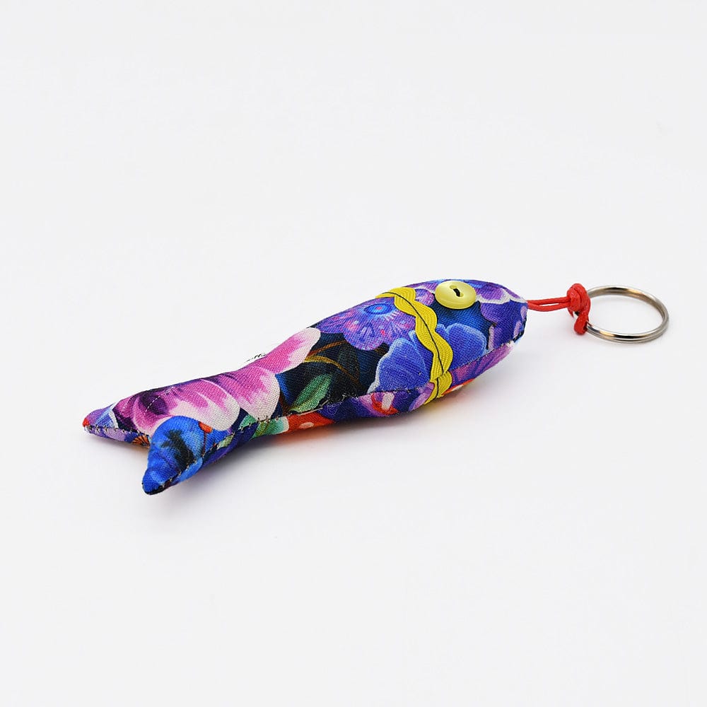 Porte clés rose en forme de sardine Porte-clés en forme de Sardine - Multicolore Motif 2