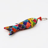 Porte clés rose en forme de sardine Porte-clés en forme de Sardine - Multicolore Motif 4