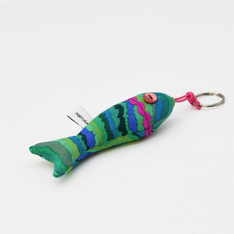Porte clés vert en forme de sardine Porte-clés en forme de Sardine - Vert Motif 2