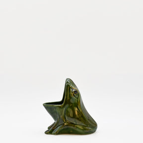 Pot à éponge en céramique en forme de grenouille Pot à éponge en céramique en forme de grenouille