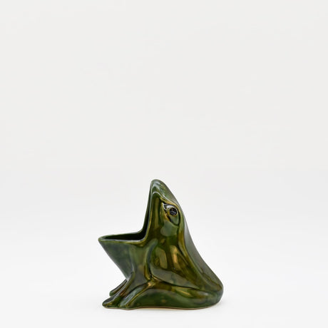 Pot à éponge en céramique en forme de grenouille Pot à éponge en céramique en forme de grenouille