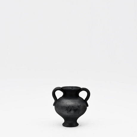 Pot au lait I Poterie noire Bisalhães I Artisanat portugais Petite amphore en terre cuite noire de Bisalhães - 9cm