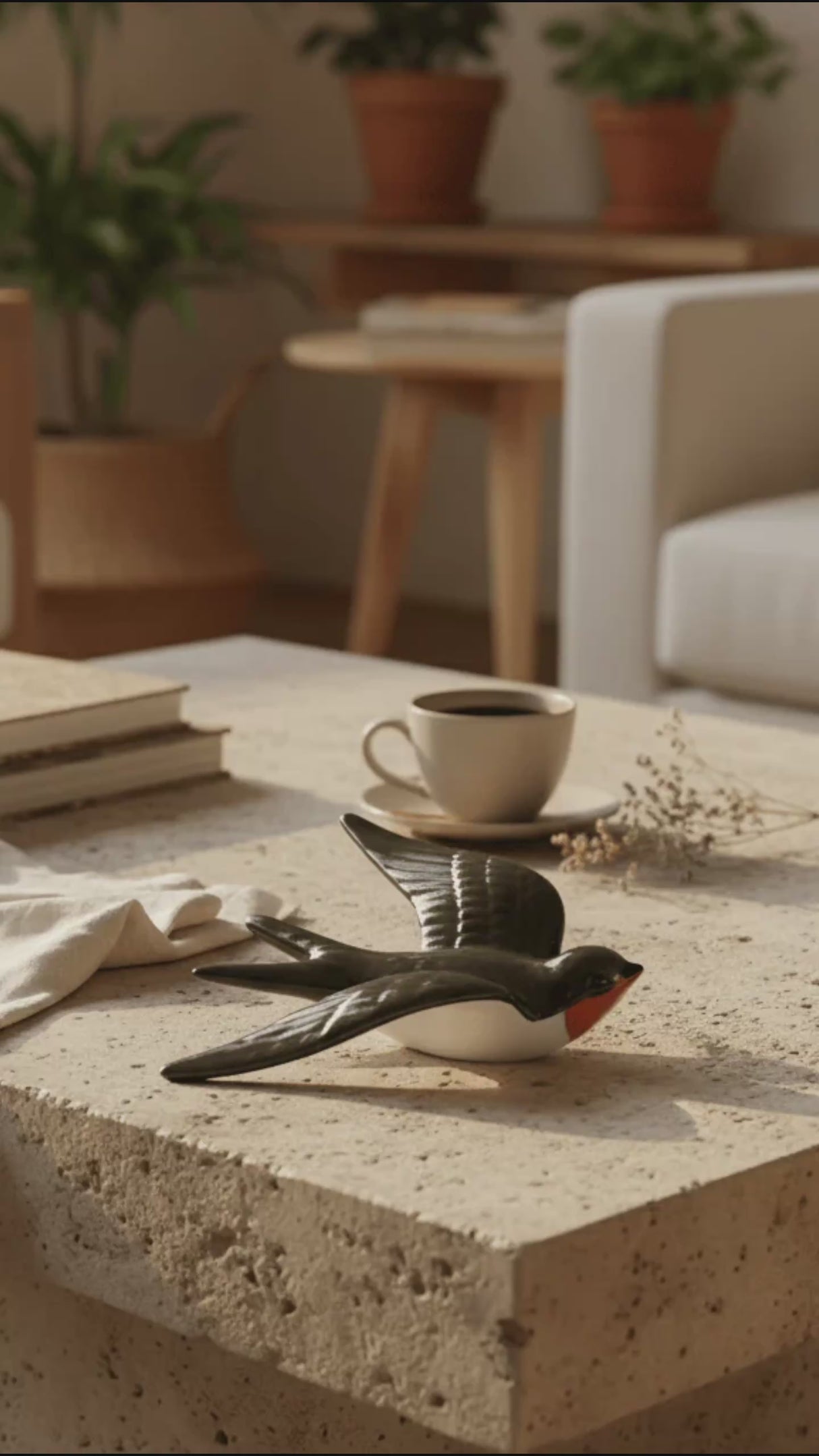 Classic tri-color Ceramic Swallow