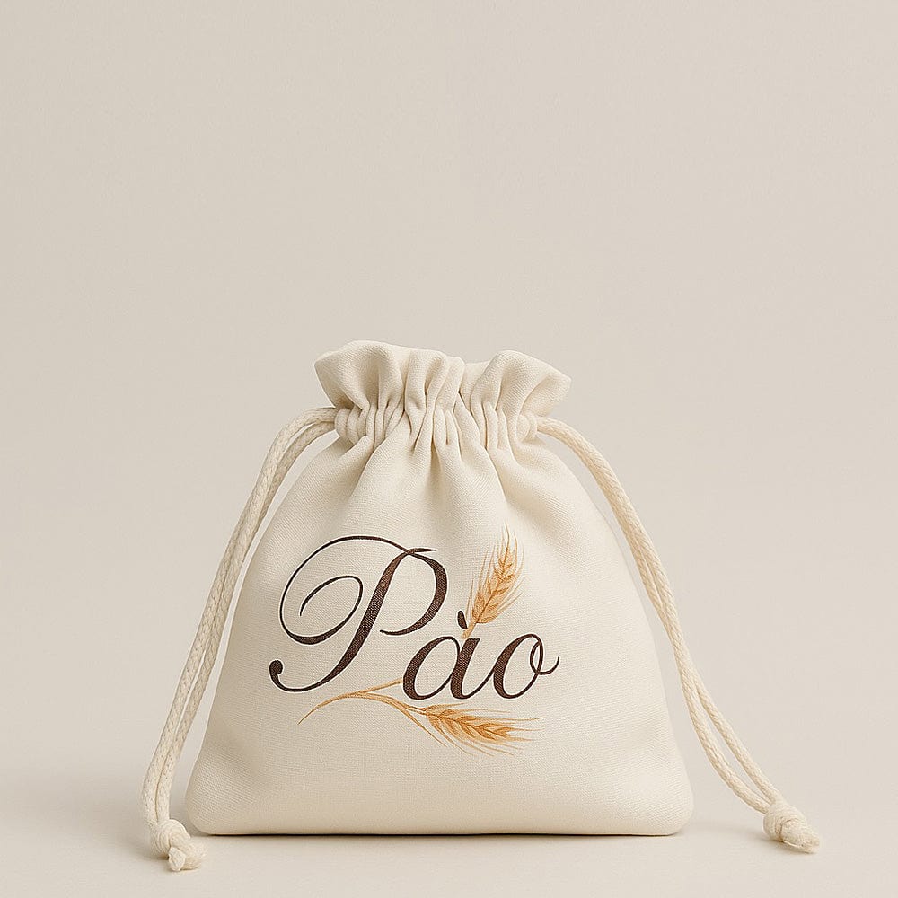 Sac à pain brodé en coton motifs portugais I Vente en ligne Sac à pain brodé en coton Beige
