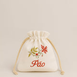 Sac à pain brodé en coton motifs portugais I Vente en ligne Sac à pain brodé en coton Rouge