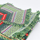 Sac cadeau I Plaid traditionnel vert et hirondelle assortie Sac cadeau I Plaid traditionnel vert et hirondelle assortie