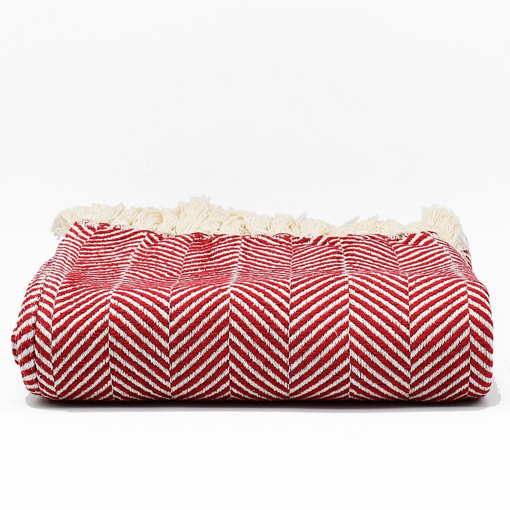 Sac cadeau - Plaid à chevrons bordeaux et hirondelle assortie Sac cadeau - Plaid à chevrons bordeaux et hirondelle assortie