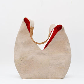Sac épaulière portugais en liège blanc Sac épaulière en liège - Blanc