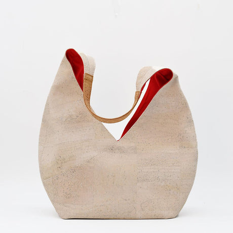 Sac épaulière portugais en liège blanc Sac épaulière en liège - Blanc