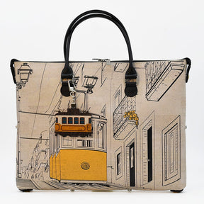 Sac panier en liège Doré et Rouge I Liège du Portugal Sac en liège